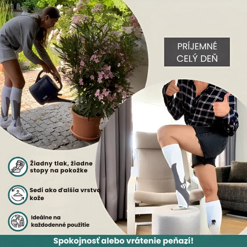 Zenstride® Priedušné kompresné ponožky pre nohy a chodidlá bez bolesti
