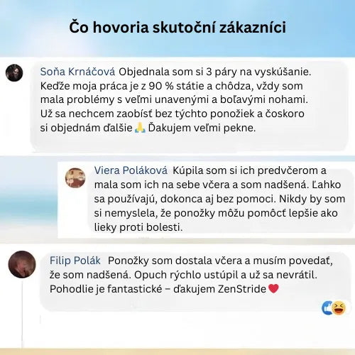 Zenstride® Priedušné kompresné ponožky pre nohy a chodidlá bez bolesti