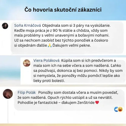 Zenstride® Priedušné kompresné ponožky pre nohy a chodidlá bez bolesti